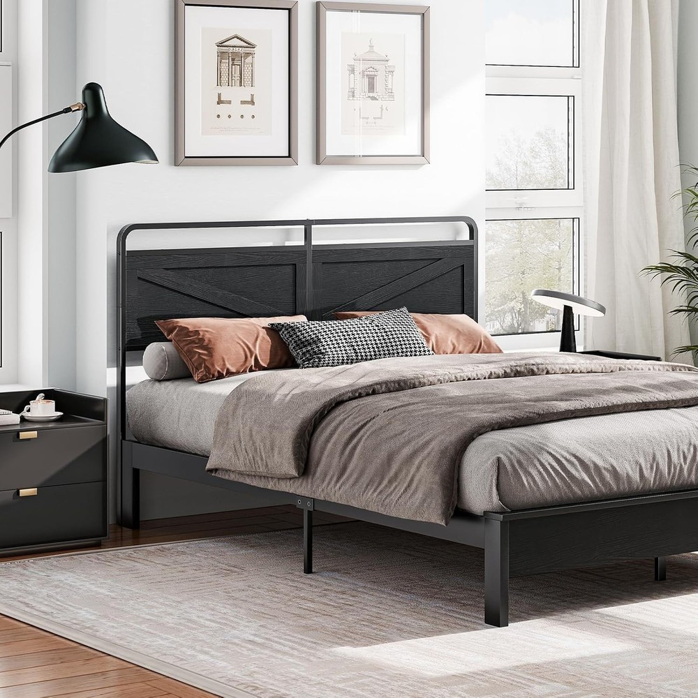Wooden Panel Headboard Queen Headboard Minimalist Head Board Bed Frame Adapter