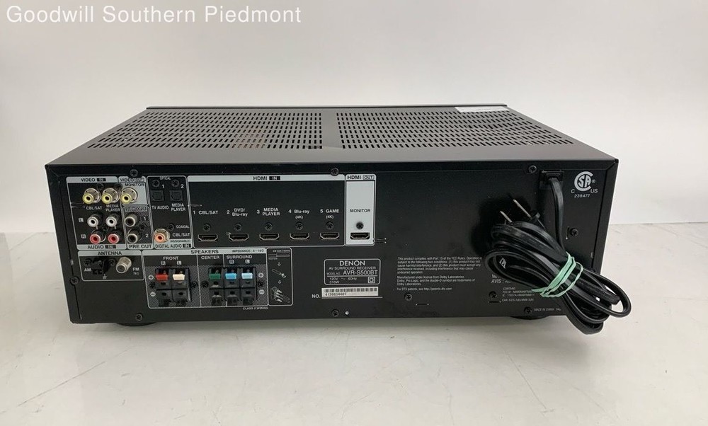 Denon AVR-S500BT AV Receiver - Tested