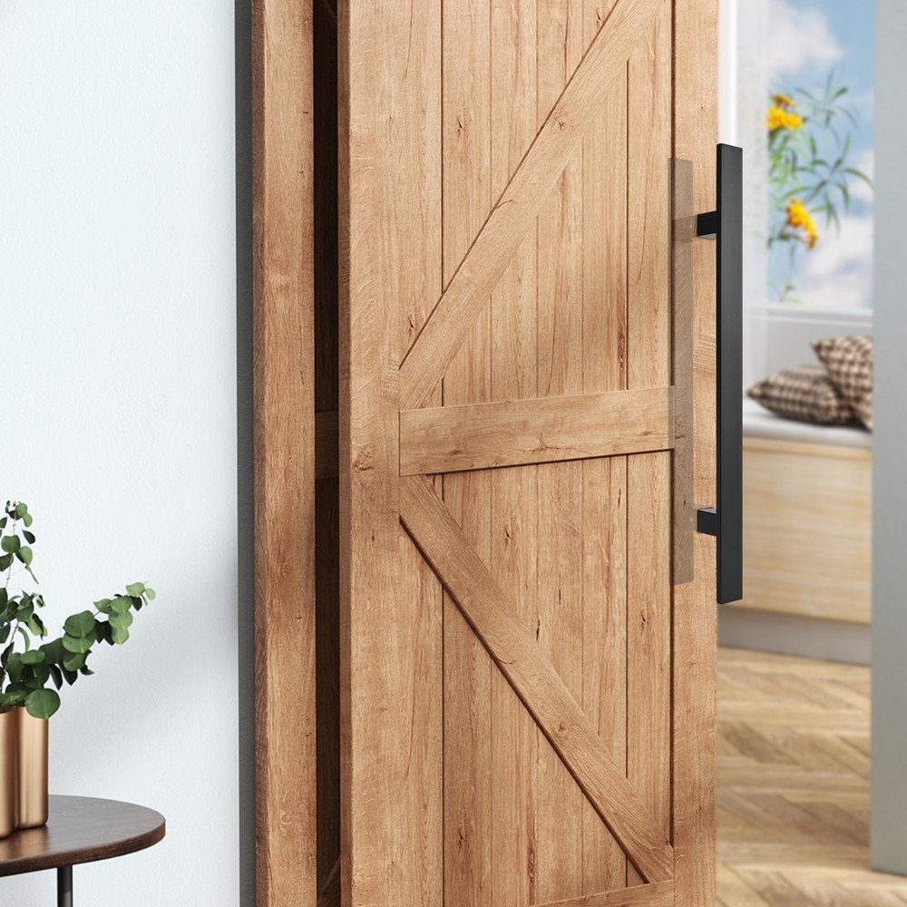 Stainless Steel Double Sided Push Pull Door Handle, H-shaped Door Pull Handle