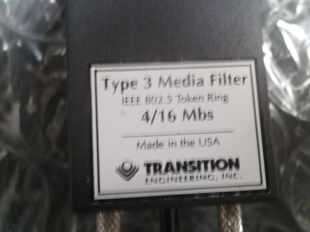 TRANSITION ENGINEERING TYPE 3 MEDIA FILTER - 4/16 Mbs