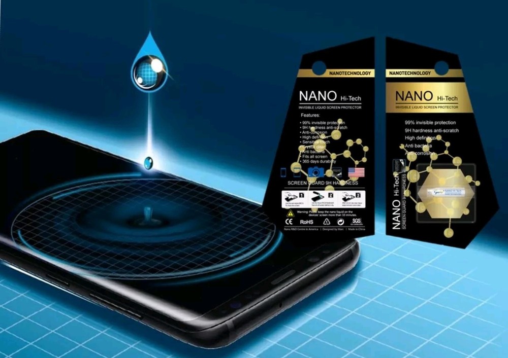 Nano Hi-Tech Invisible Liquid Screen Protector for all iPhone Samsung One plus
