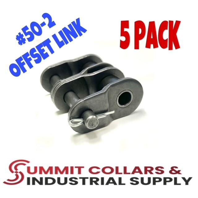 #50-2 DOUBLE ROLLER DUPLEX CHAIN OFFSET LINK *PACK OF 5* FAST