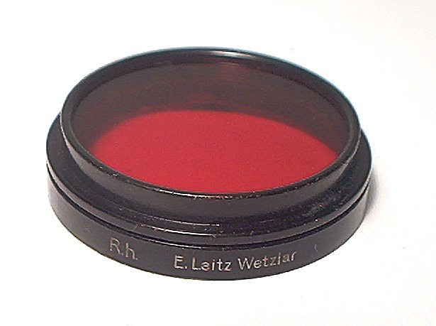 LEICA A36 BLACK 36MM CLAMP ON RED FILTER - CLEAN