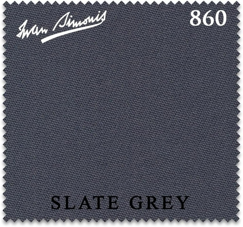 Simonis 860 Pool Table Cloth -Slate Grey 8FT