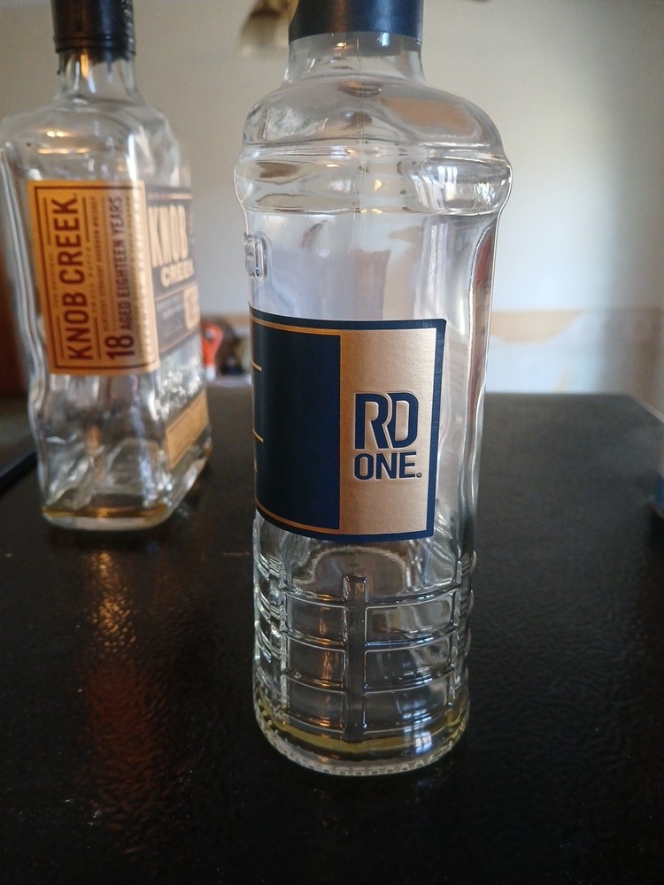 Knob Creek & RD One Empy Bourbon Bottles - Empty - 750 ml