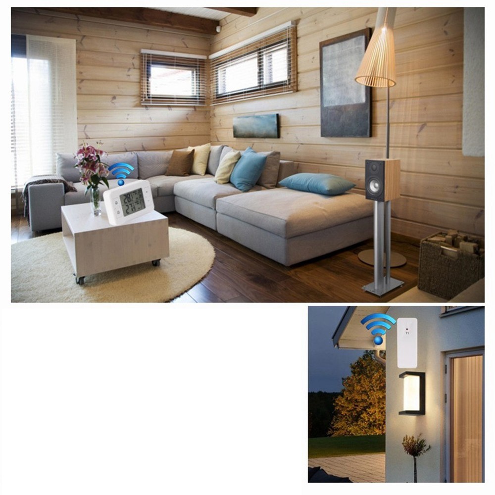 Wireless Thermometer System Featuring Two Remote Sensors for Temperature Alerts