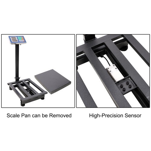 660 LBS weight calculation digital scale platform scale Electronic scale black