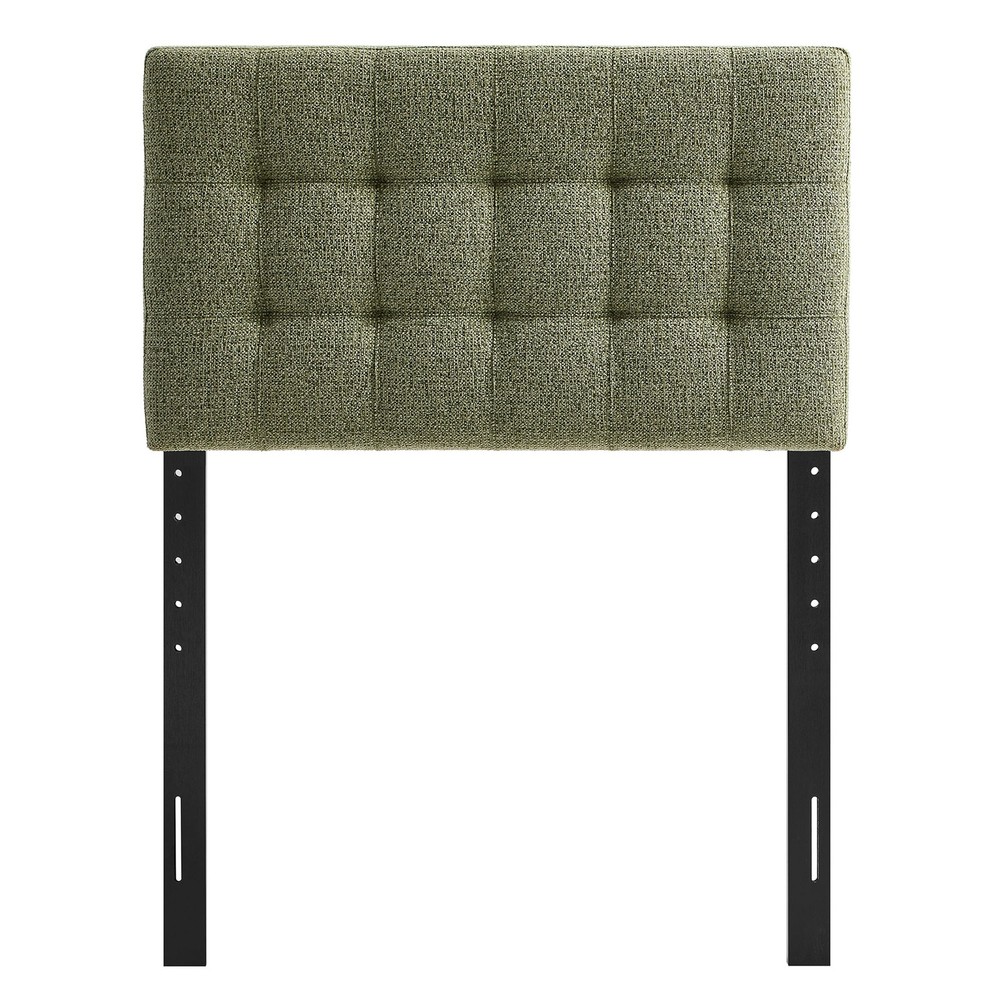 Lily Upholstered Twin Size Headboard in Leaf