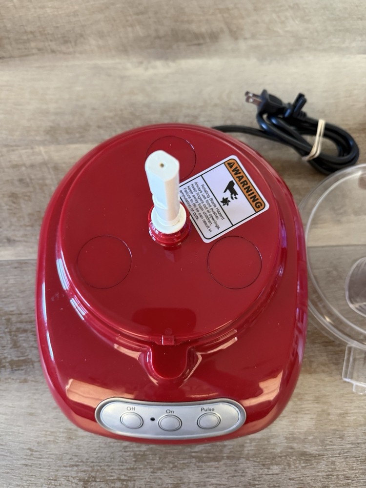 Red Kitchen Aid KFP750ER0 750W ~ Food Processor ~ Tested ~ Working