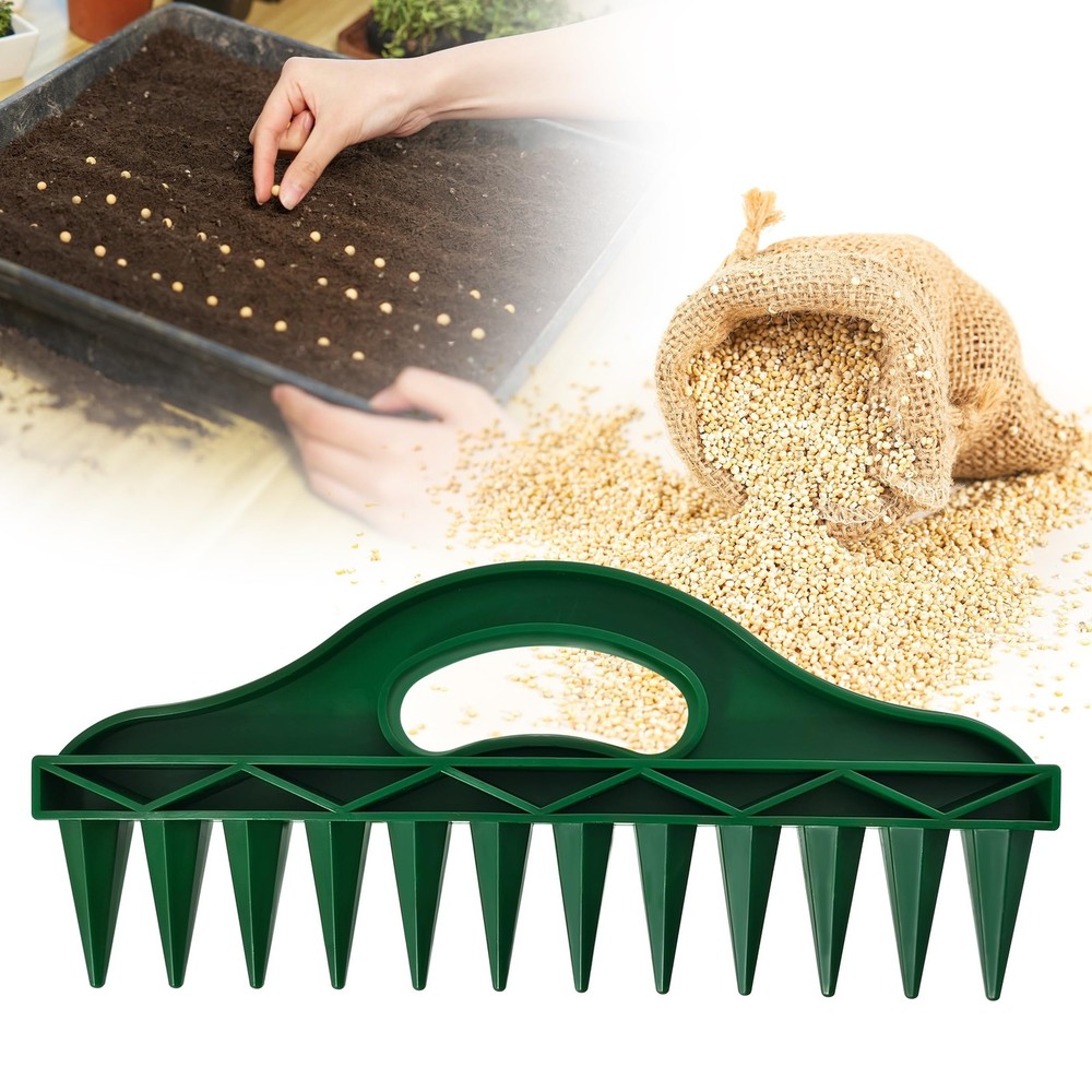 The Row Seeder – Handheld Garden Tool for Precise Seed & Seedling Green