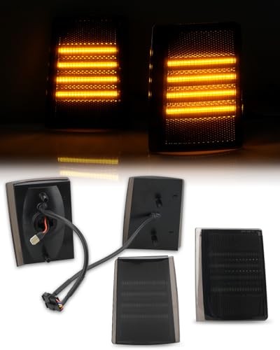 Front Corner Light Assembly Compatible with 88-93 Chevy C/K 1500 Dynamic Amber