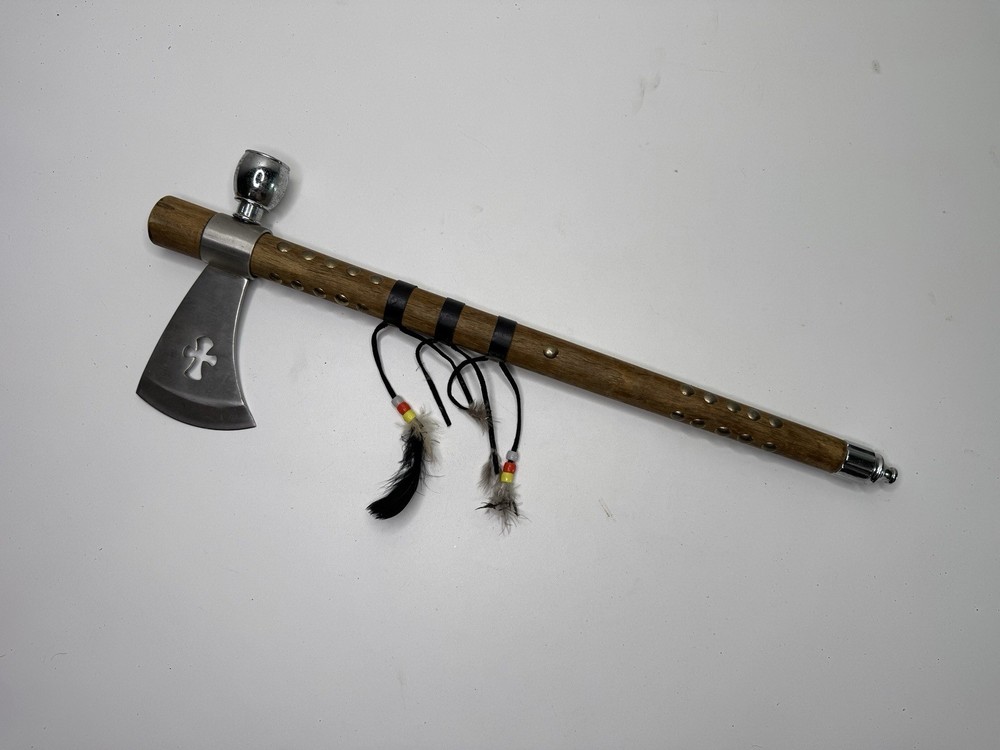 Decorative Stainless Steel Tomahawk Axe 19” Wood Handle