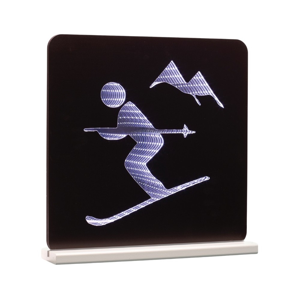 15.5" LED SKIER PLAQUE   24