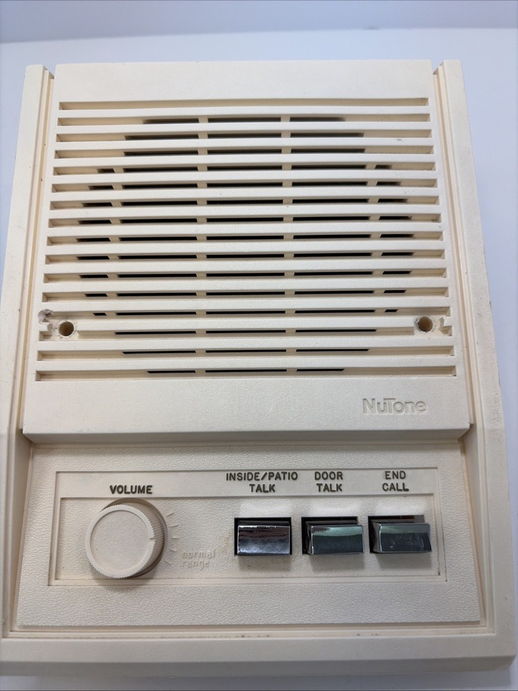Nutone Bisque music intercom wall remote Untested