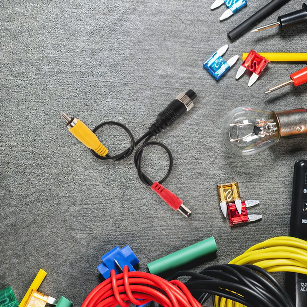 Video Cable Adapter Backup Camera Harness Can Rotation System Rack Cables