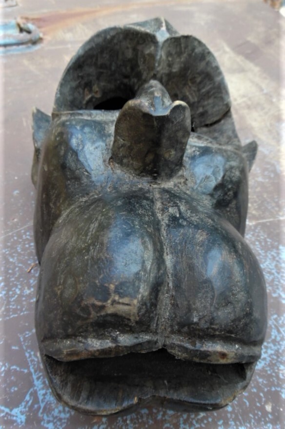 Unusually Naturalistic West AFRICAN MASK monkey/chimp BULU? [Boston Primitive]