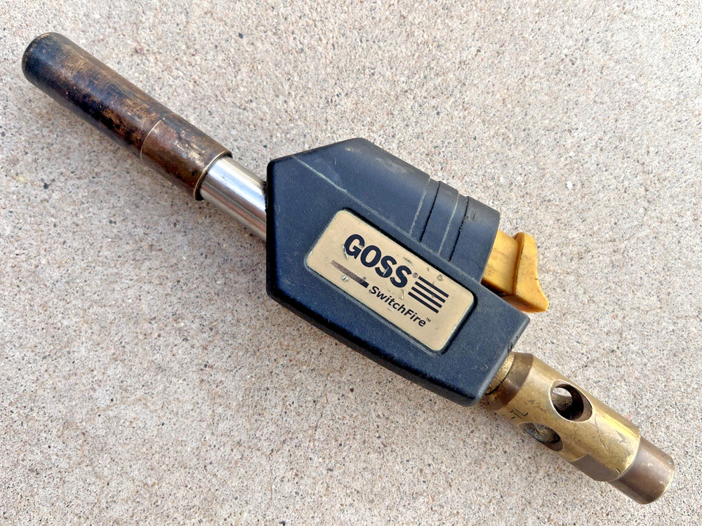 Used .... GOSS PROFlame SwitchFire Self Lighting Propane Torch