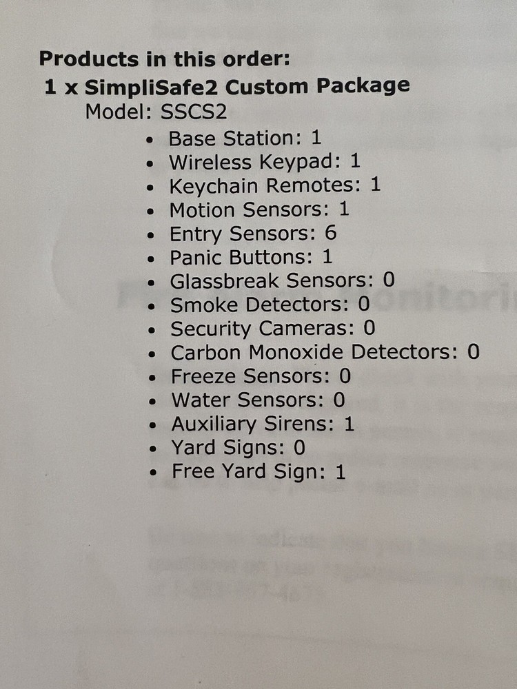 BRAND NEW SimpliSafe-2 Wireless Home Security System Custom Package Model SSCS2