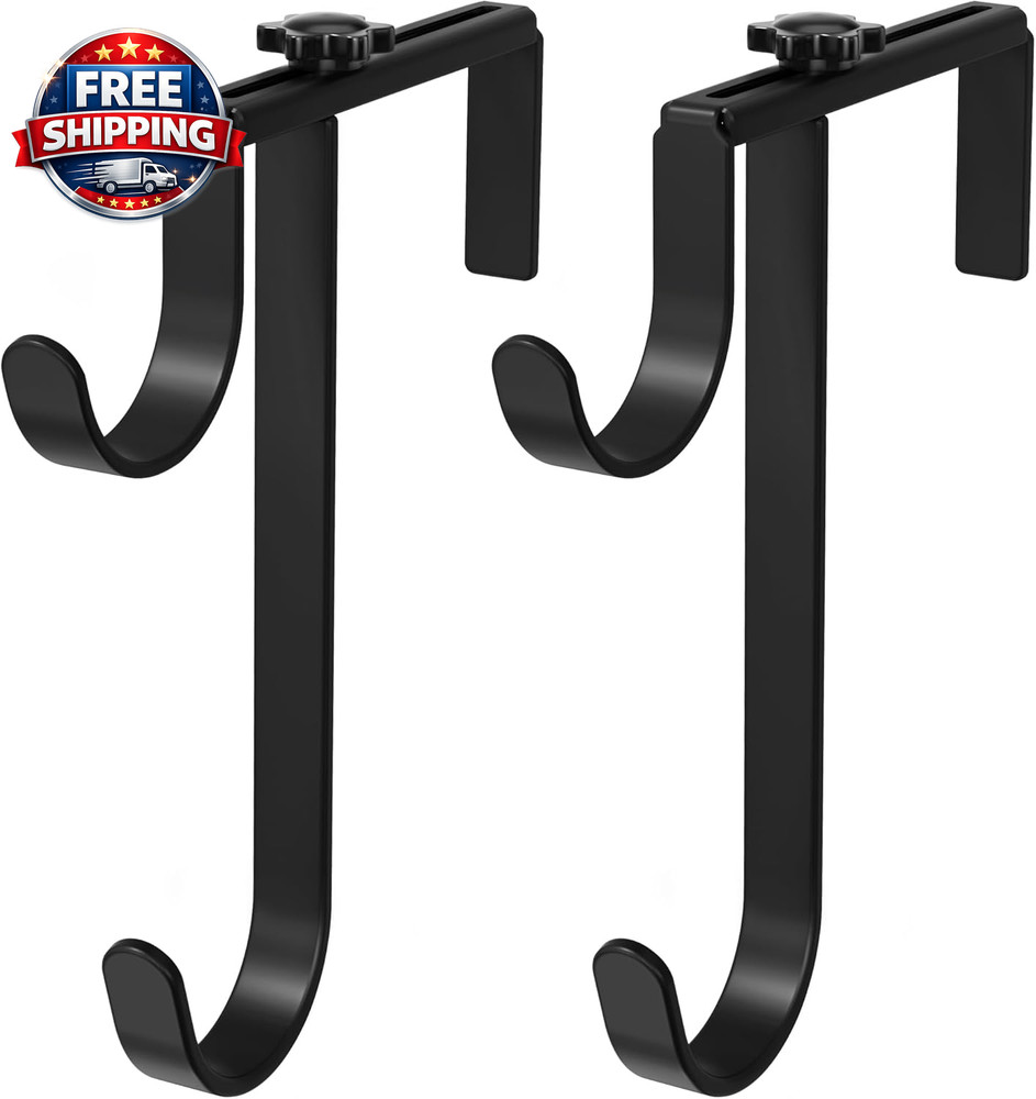 2Pcs Double Pool Pole Hooks, Adjustable Thickened Panel Pool Fence Equipment Hoo