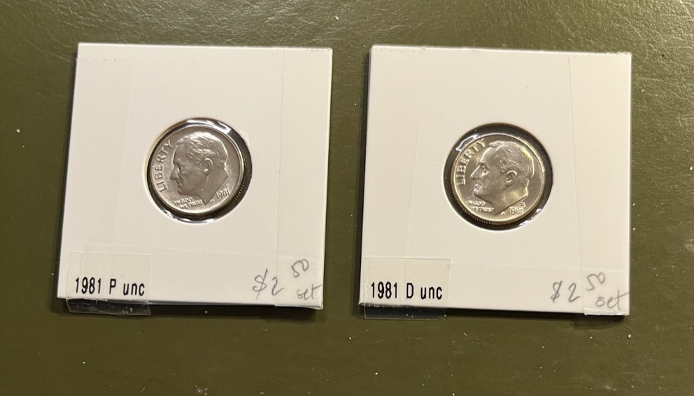 1981 P&D  - Roosevelt Dime  - UNC Gem