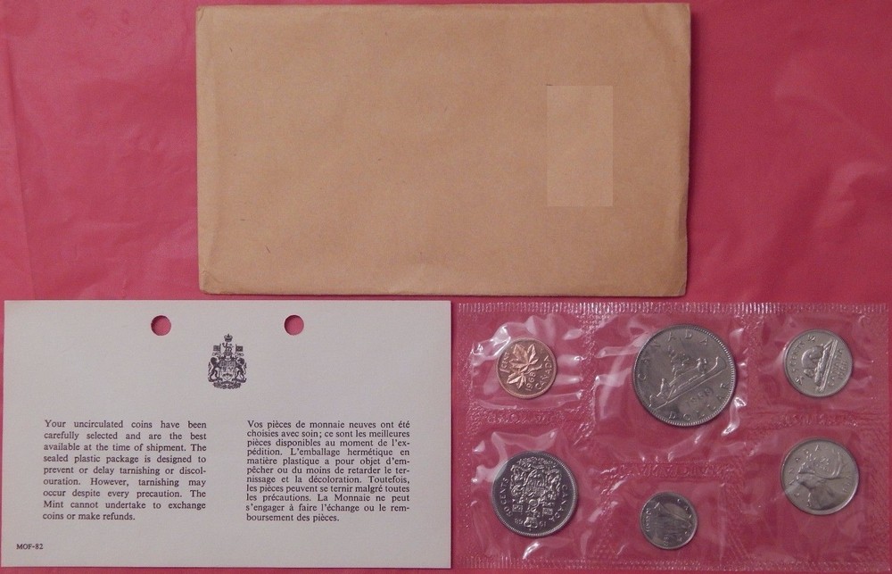 1968 Canada Normal Island Proof Like Set Plus COA & Envelope