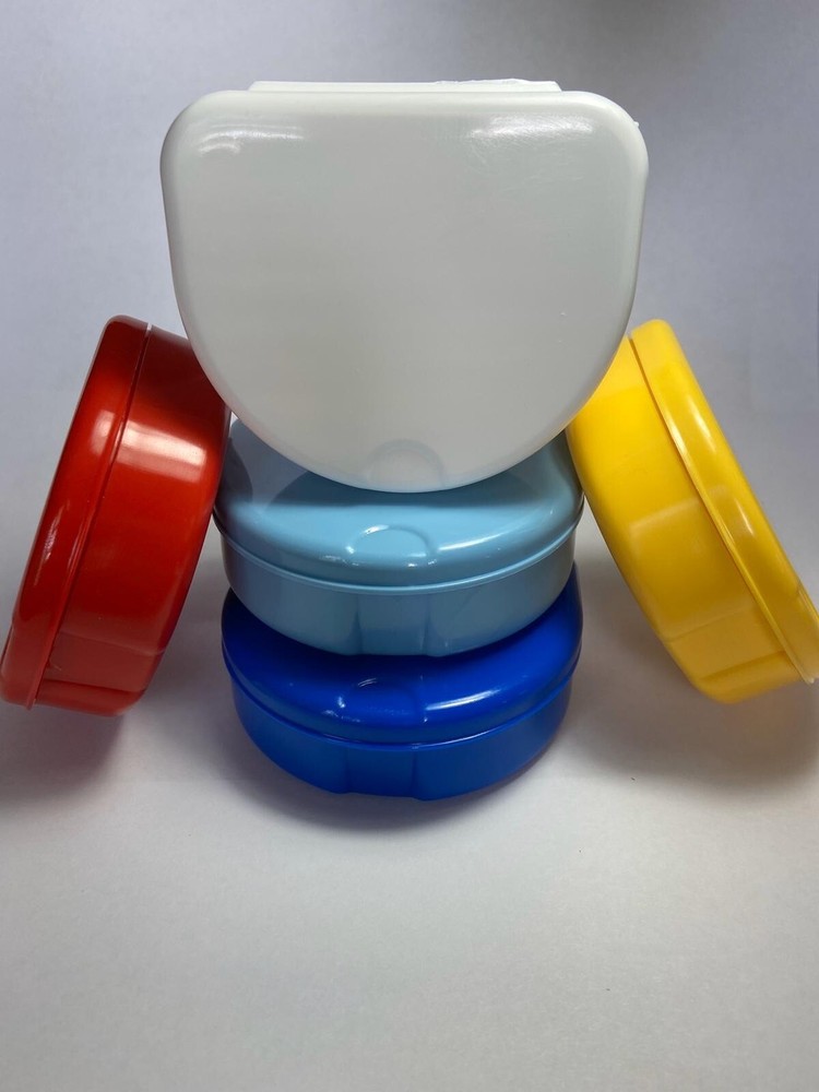Dental Storage Case, Orthodontic Retainer Box Mouthguards Dentures, 1-pc