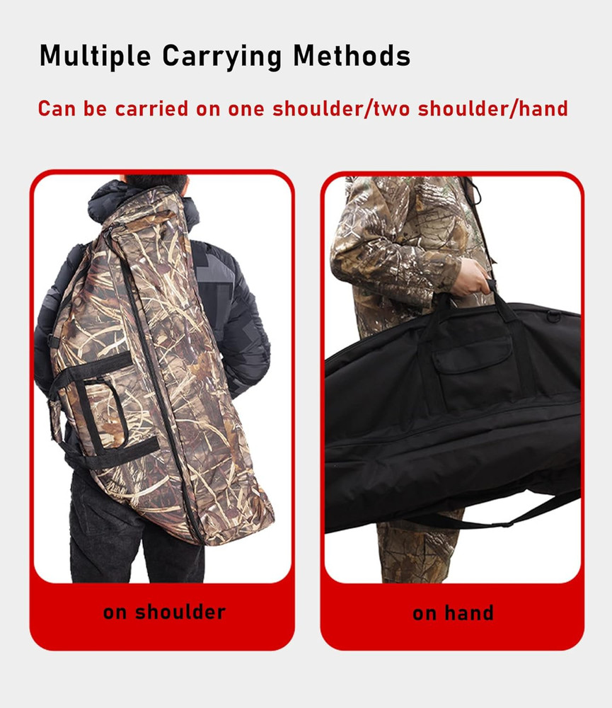 Lightweight Compound Bow Case 600D Water-Resistant Archery Backpack Bag
