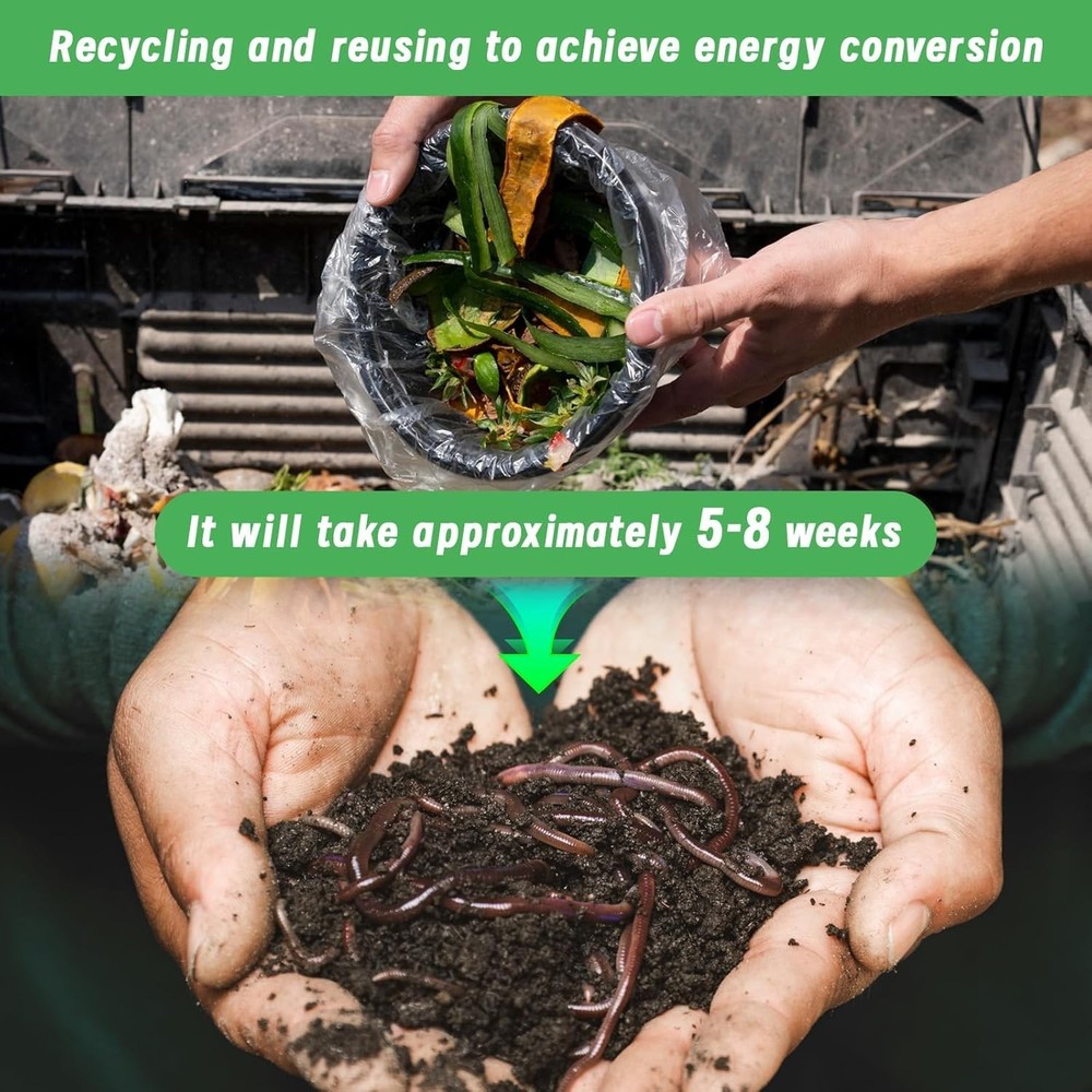 2-Pack Underground Worm Composting Bins – Compact Metal Design for Efficiency