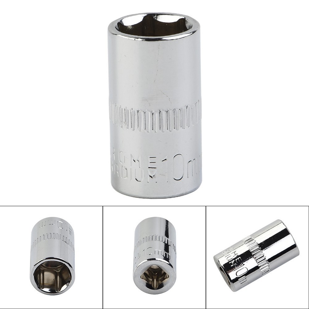Socket 1/4\" Head 6 Point Socket Set Adapter Anti-rust Hex Keys Socket