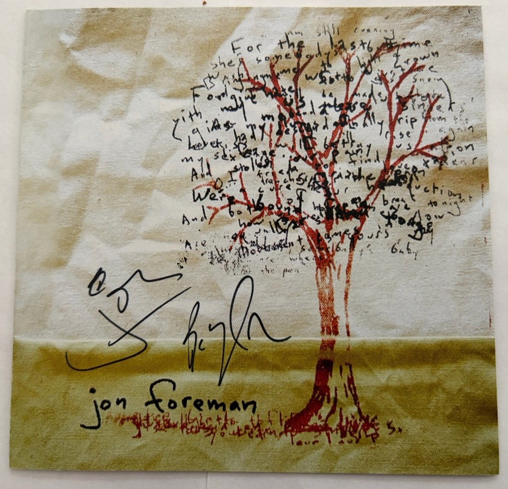Jon Foreman Limbs And Branches Signed Autographed CD Insert 2008 Switchfoot V.G.