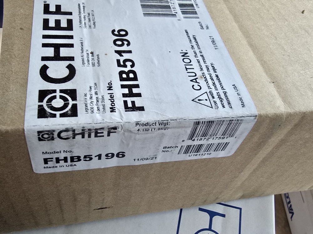 Chief FHB5196 Universal Flat Panel Mount Hardware Kit
