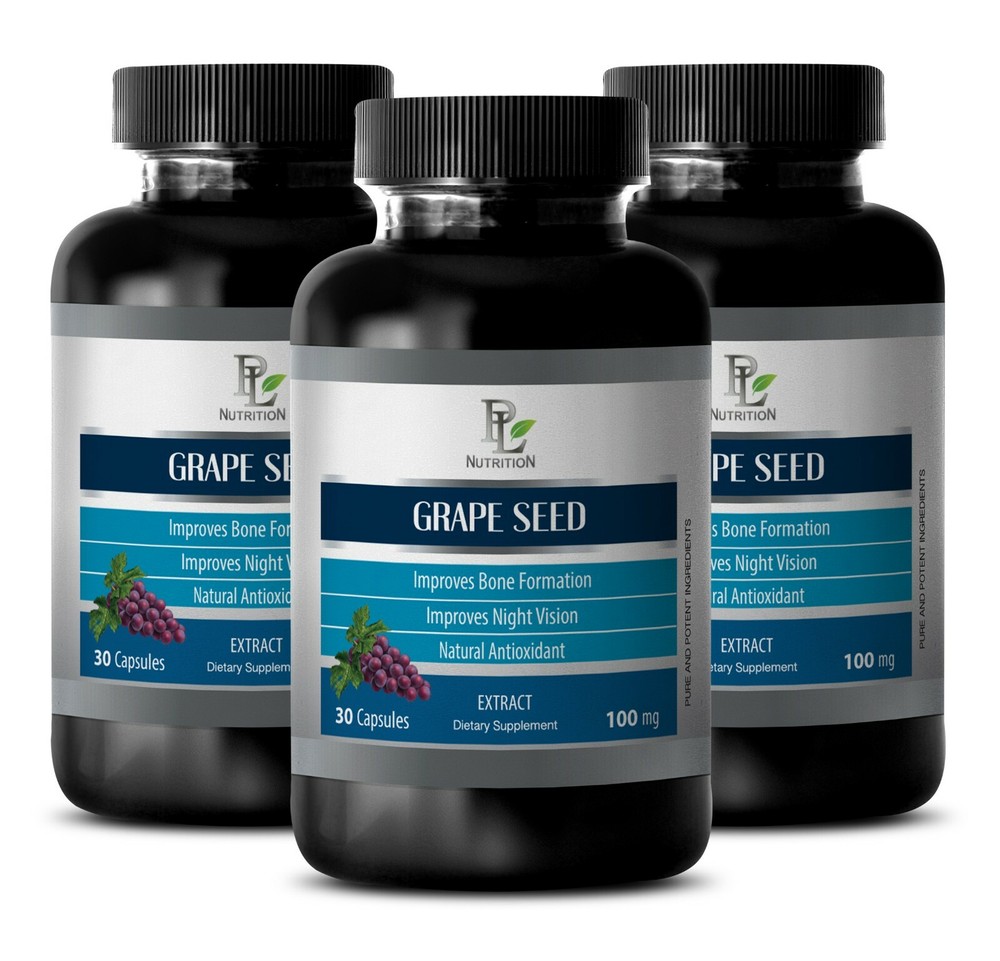 grape skin capsules - GRAPE SEED EXTRACT 100mg - polyphenols 3B