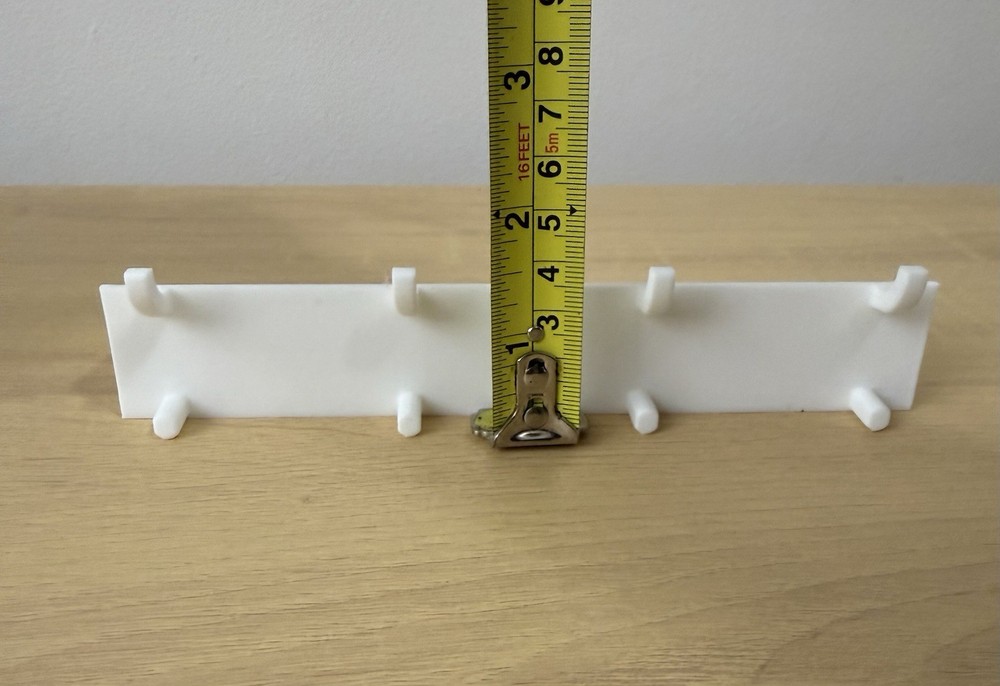 Pegboard Screwdriver Holder Rack Organizer 3D Printed Tool Storage - White
