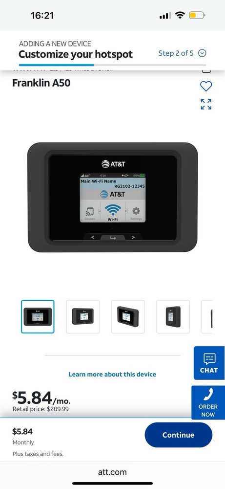 Franklin A50 5G Mobile Hotspot