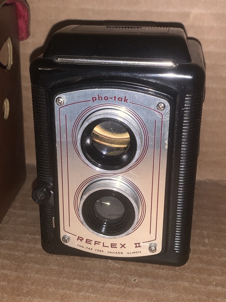 Vintage Pho-Tak Reflex II Camera With Case