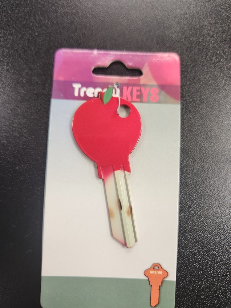 RED APPLE SHAPED SCHLAGE SC1 KEYBLANK - READ DETAILS BELOW