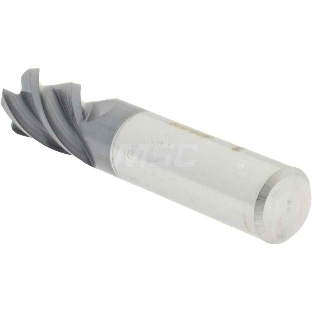 Accupro 3/8" Diam 4 Flute Single End Solid Carbide 0.06" Corner Radius End Mi...