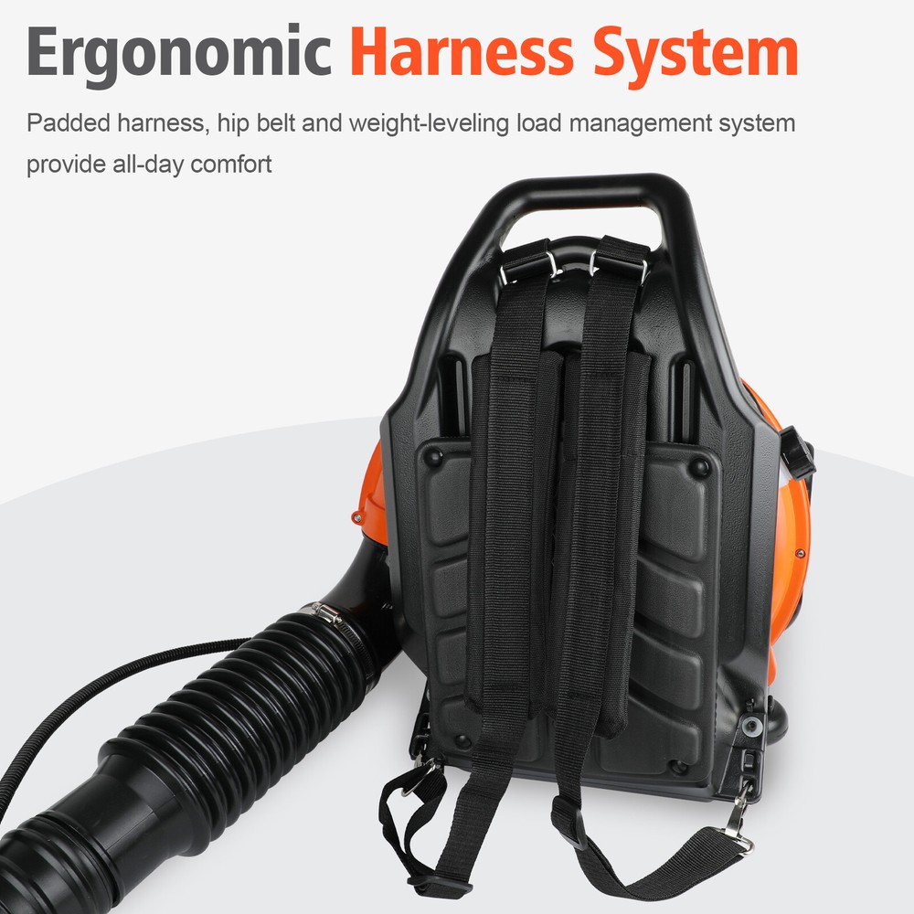 ✅Backpack Gas Leaf Blower Gasoline Snow Blower 650 CFM 63CC 3HP 2-Stroke Engine