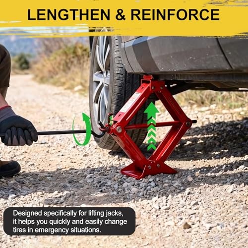 Scissor Jack Handle, 14.1 Inches Professional Jack Handle Replacement Tool,