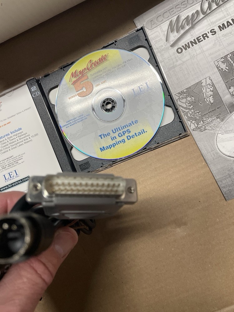 Lowrance MMC Interface Cable & Adapter Connector Plus map Create 5 CD