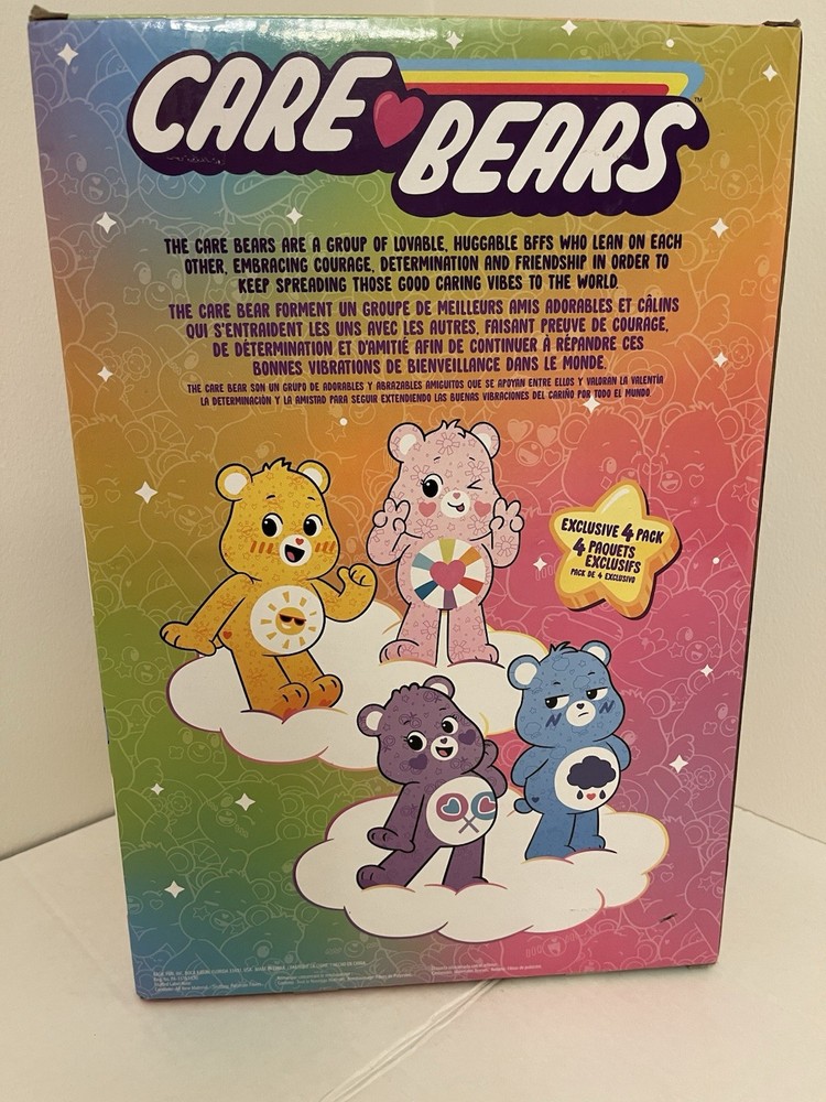Care Bears Exclusive Edition Collector Set. 4-Pack 8.5" Each.