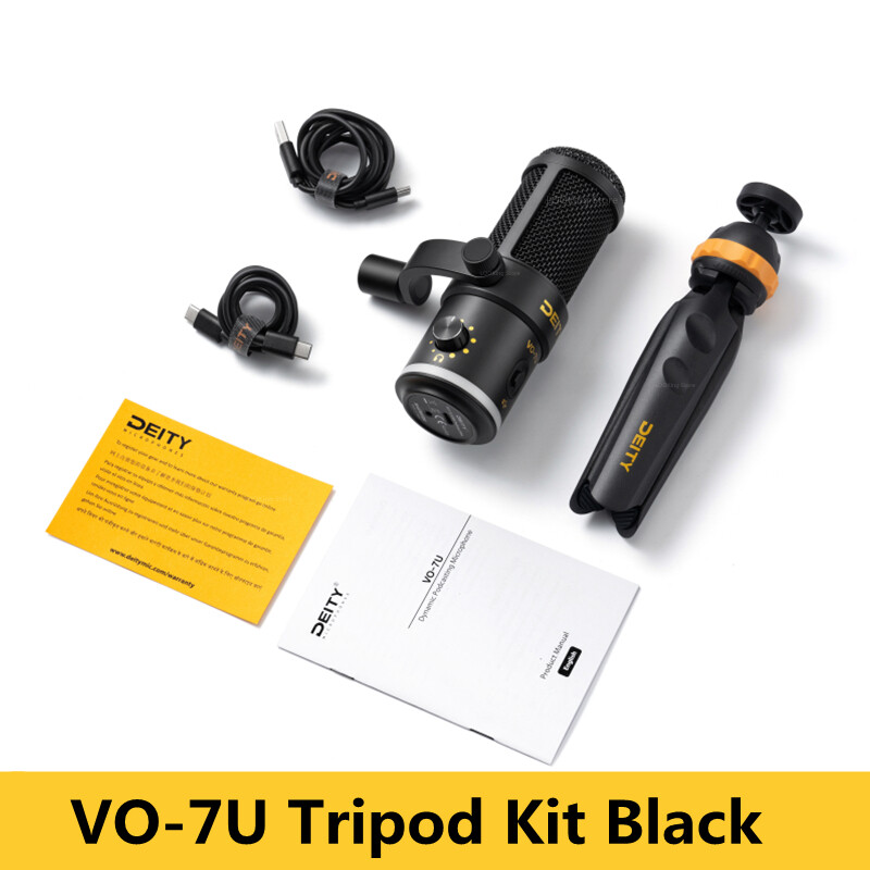 DEITY VO-7U Tripod Kit USB Broadcast Microphone Dynamic USB Mic & RGB Lighting