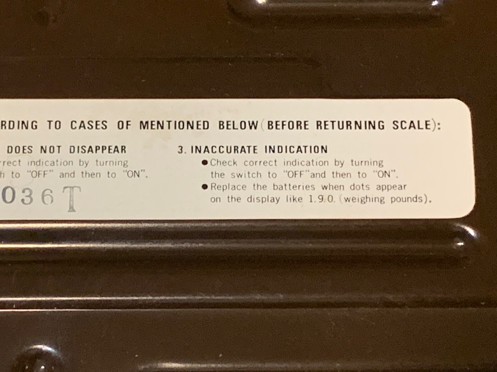 Vtg Hanson Memorie Computer Bath Scale