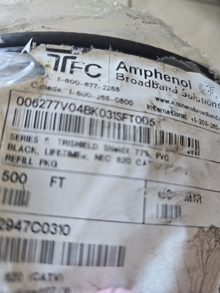 Amphenol’s black Cable