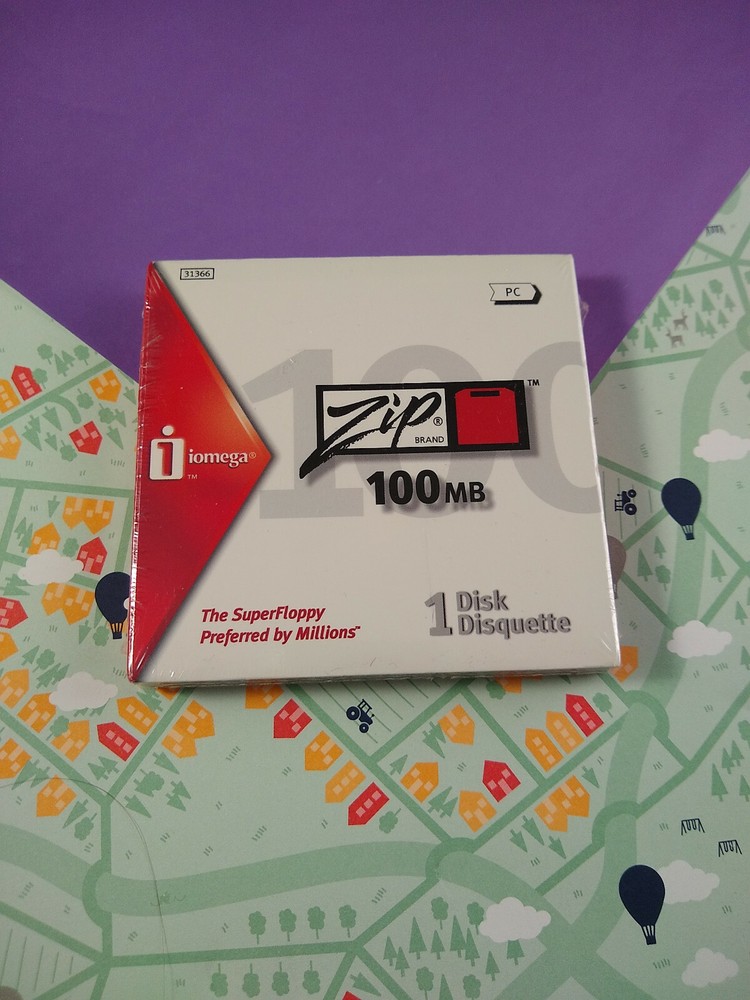 Zip 100MB PC Formatted Disk Sg