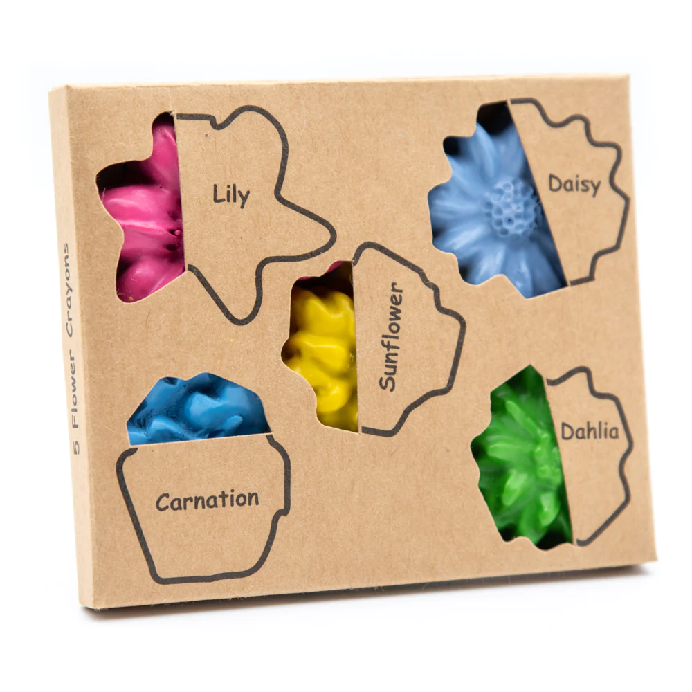 Flower Recycled Crayon Set