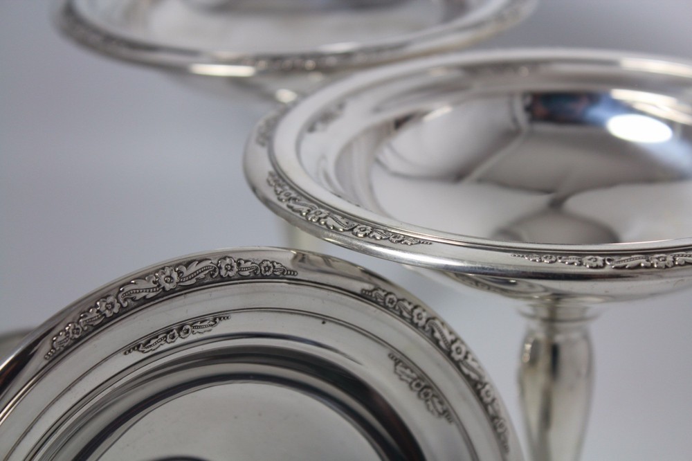 Sterling Silver Compote Bowls by International Courtship Pattern 3 available