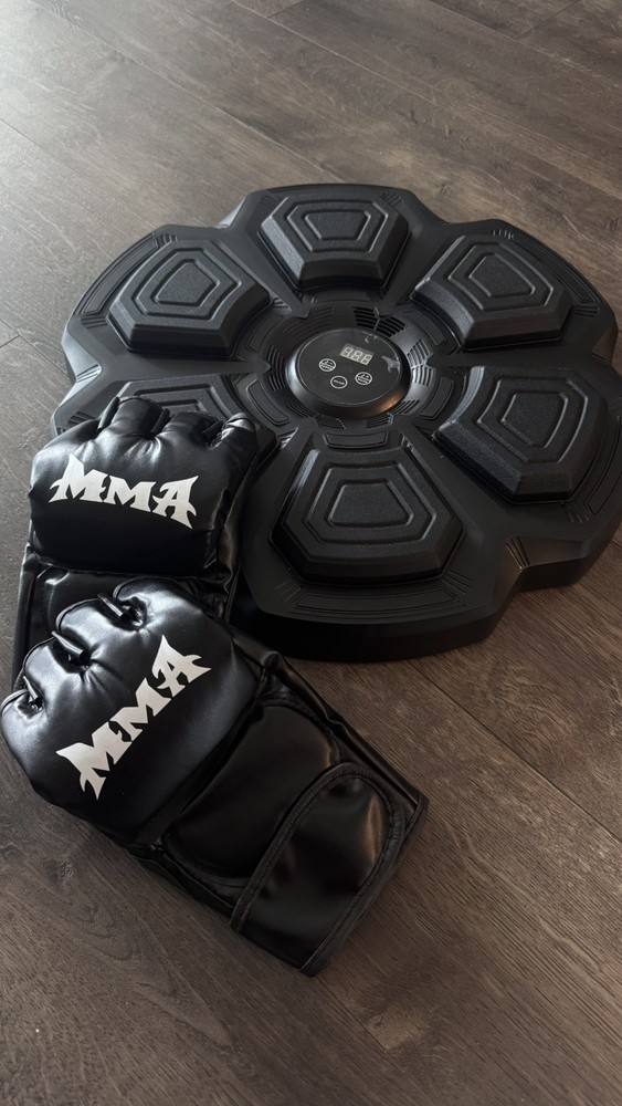 Smart Rotating Boxing Target with MMA Gloves