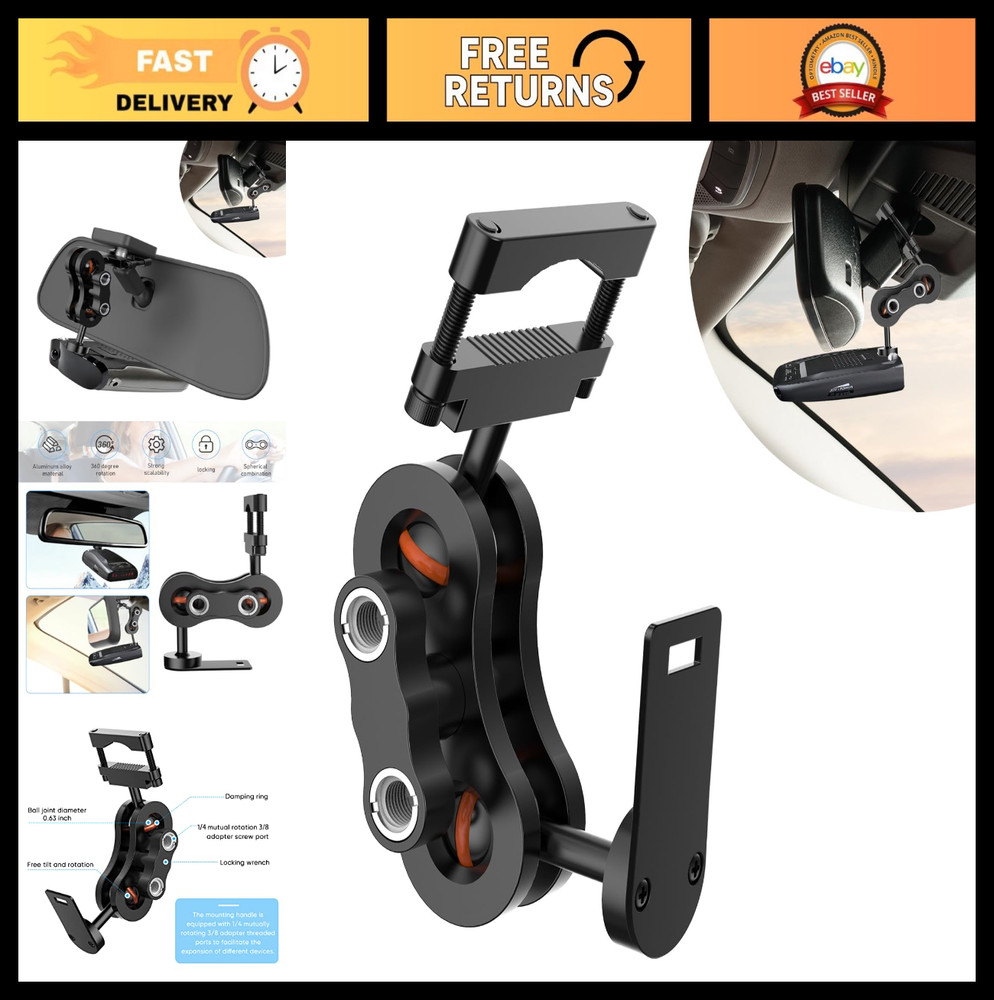 Universal Radar Detector Mount for Rearview Mirror, Compatible with Uniden Model