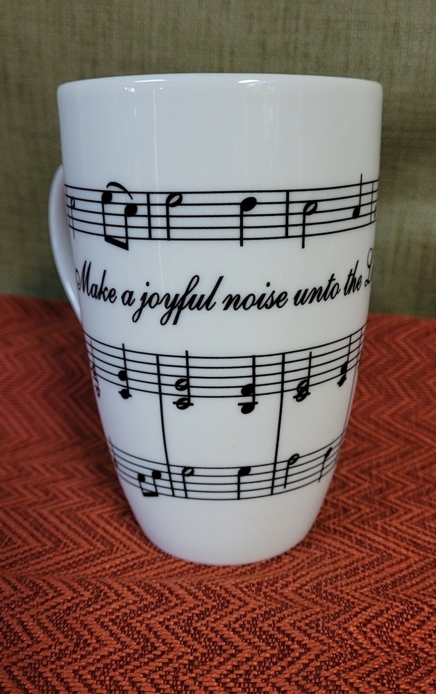 Coffee Mug Music Note with Psalm 100:1
